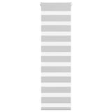 Vidaxl zebra rolgordijn 40x100 cm stofbreedte 35,9 cm lichtgrijs