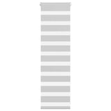 Vidaxl zebra rolgordijn 45x100 cm stofbreedte 40,9 cm lichtgrijs