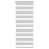 Vidaxl zebra rolgordijn 60x100 cm stofbreedte 55,9 cm lichtgrijs