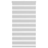 Vidaxl zebra rolgordijn 80x100 cm stofbreedte 75,9 cm lichtgrijs