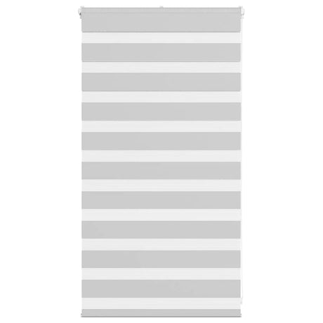 Vidaxl zebra rolgordijn 80x100 cm stofbreedte 75,9 cm lichtgrijs