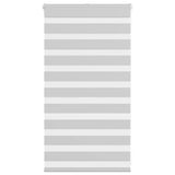 Vidaxl zebra rolgordijn 90x100 cm stofbreedte 85,9 cm lichtgrijs