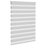 Vidaxl zebra rolgordijn 95x100 cm stofbreedte 90,9 cm lichtgrijs