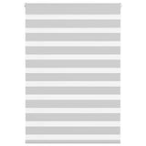 Vidaxl zebra rolgordijn 100x100 cm stofbreedte 95,9 cm lichtgrijs