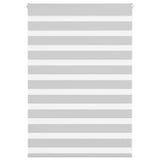 Vidaxl zebra rolgordijn 105x100 cm stofbreedte 100,9 cm lichtgrijs