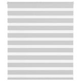 Vidaxl zebra rolgordijn 125x100 cm stofbreedte 120,9 cm lichtgrijs