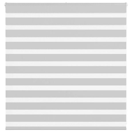 Vidaxl zebra rolgordijn 140x100 cm stofbreedte 135,9 cm lichtgrijs