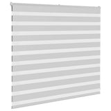 Vidaxl zebra rolgordijn 165x100 cm stofbreedte 160,9 cm lichtgrijs