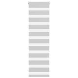 Vidaxl zebra rolgordijn 40x150 cm stofbreedte 35,9 cm lichtgrijs