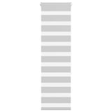 Vidaxl zebra rolgordijn 45x150 cm stofbreedte 40,9 cm lichtgrijs