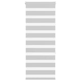 Vidaxl zebra rolgordijn 55x150 cm stofbreedte 50,9 cm lichtgrijs
