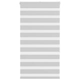 Vidaxl zebra rolgordijn 75x150 cm stofbreedte 70,9 cm lichtgrijs
