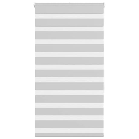 Vidaxl zebra rolgordijn 75x150 cm stofbreedte 70,9 cm lichtgrijs