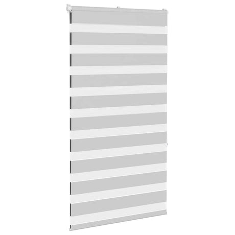 Vidaxl zebra rolgordijn 75x150 cm stofbreedte 70,9 cm lichtgrijs