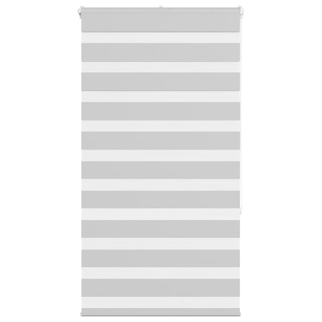 Vidaxl zebra rolgordijn 80x150 cm stofbreedte 75,9 cm lichtgrijs