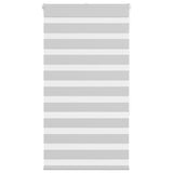 Vidaxl zebra rolgordijn 85x150 cm stofbreedte 80,9 cm lichtgrijs