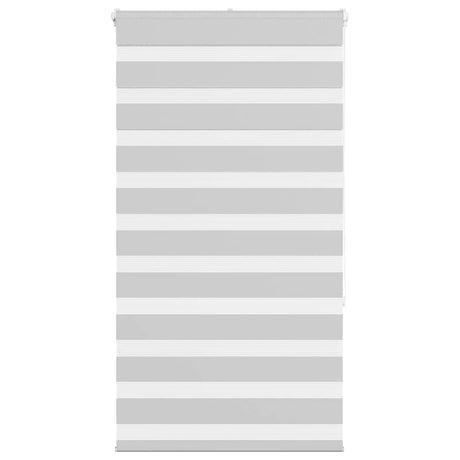 Vidaxl zebra rolgordijn 90x150 cm stofbreedte 85,9 cm lichtgrijs