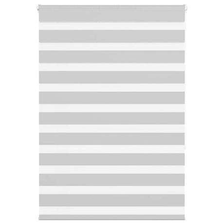 Vidaxl zebra rolgordijn 100x150 cm stofbreedte 95,9 cm lichtgrijs