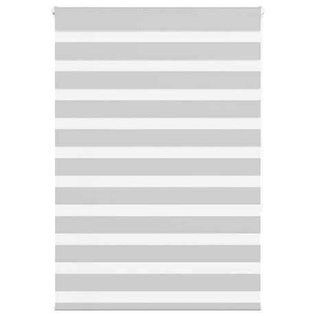 Vidaxl zebra rolgordijn 110x150 cm stofbreedte 105,9 cm lichtgrijs
