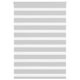 Vidaxl zebra rolgordijn 115x150 cm stofbreedte 110,9 cm lichtgrijs