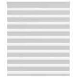 Vidaxl zebra rolgordijn 105x150 cm stofbreedte 100,9 cm lichtgrijs