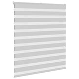 Vidaxl zebra rolgordijn 130x150 cm stofbreedte 125,9 cm lichtgrijs