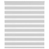Vidaxl zebra rolgordijn 135x150 cm stofbreedte 130,9 cm lichtgrijs