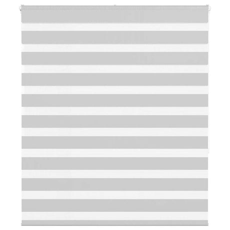 Vidaxl zebra rolgordijn 135x150 cm stofbreedte 130,9 cm lichtgrijs