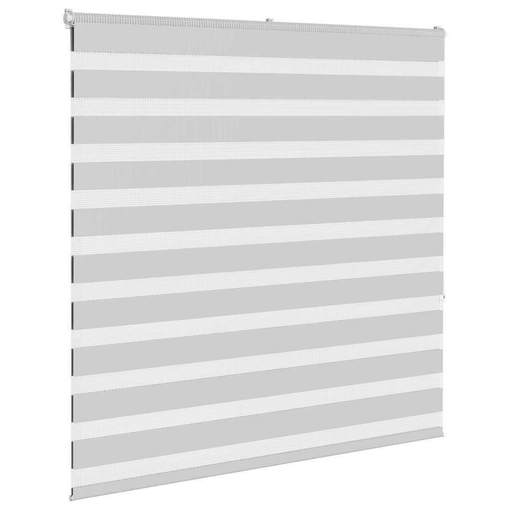 Vidaxl zebra rolgordijn 150x150 cm stofbreedte 145,9 cm lichtgrijs