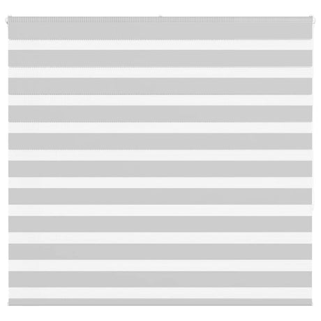 Vidaxl zebra rolgordijn 155x150 cm stofbreedte 150,9 cm lichtgrijs