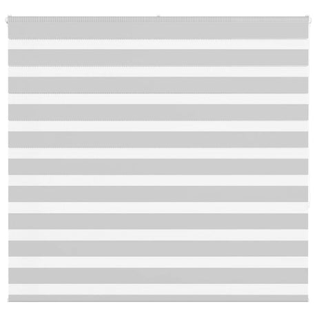 Vidaxl zebra rolgordijn 160x150 cm stofbreedte 155,9 cm lichtgrijs