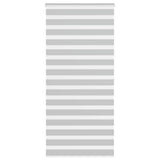Vidaxl zebra rolgordijn 110x200 cm stofbreedte 105,9 cm lichtgrijs