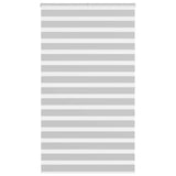 Vidaxl zebra rolgordijn 120x200 cm stofbreedte 115,9 cm lichtgrijs