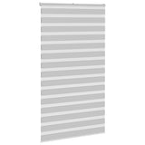 Vidaxl zebra rolgordijn 125x200 cm stofbreedte 120,9 cm lichtgrijs