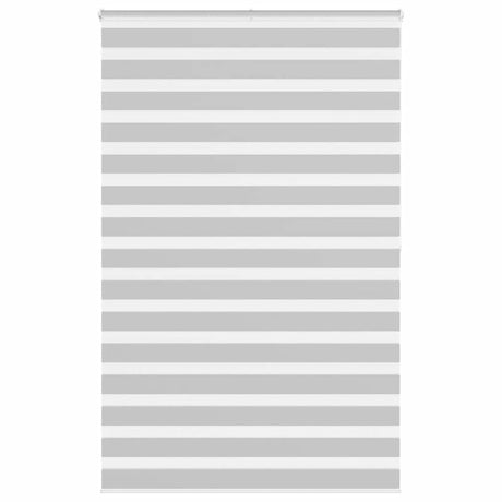Vidaxl zebra rolgordijn 145x200 cm stofbreedte 140,9 cm lichtgrijs