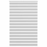 Vidaxl zebra rolgordijn 150x200 cm stofbreedte 145,9 cm lichtgrijs