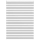 Vidaxl zebra rolgordijn 160x200 cm stofbreedte 155,9 cm lichtgrijs