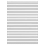 Vidaxl zebra rolgordijn 165x200 cm stofbreedte 160,9 cm lichtgrijs