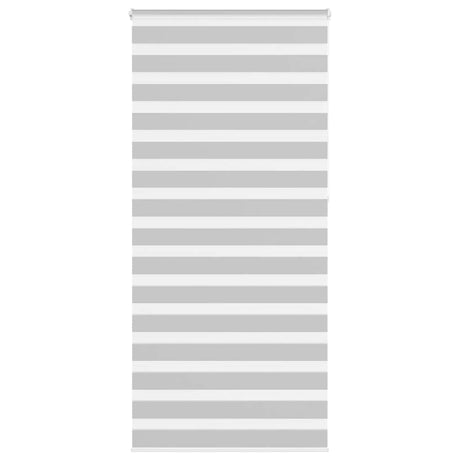Vidaxl zebra rolgordijn 95x230 cm stofbreedte 90,9 cm lichtgrijs