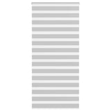 Vidaxl zebra rolgordijn 100x230 cm stofbreedte 95,9 cm lichtgrijs