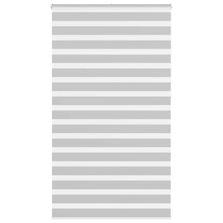 Vidaxl zebra rolgordijn 125x230 cm stofbreedte 120,9 cm lichtgrijs