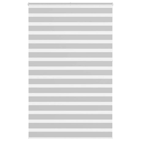 Vidaxl zebra rolgordijn 150x230 cm stofbreedte 145,9 cm lichtgrijs