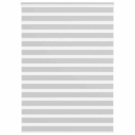 Vidaxl zebra rolgordijn 155x230 cm stofbreedte 150,9 cm lichtgrijs