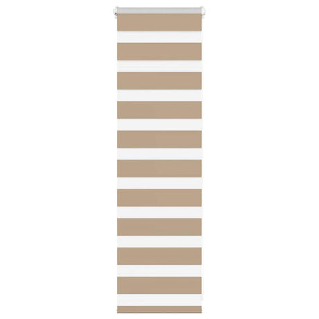 Vidaxl zebra blind 50x100 cm stofbreedte 45,9 cm polyester zandbruin
