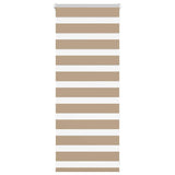 Vidaxl zebra blind 60x100 cm stofbreedte 55,9 cm polyester zandbruin