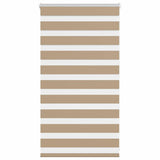Vidaxl zebra blind 75x100 cm stofbreedte 70,9 cm polyester zandbruin