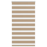 Vidaxl zebra blind 80x100 cm stofbreedte 75,9 cm polyester zandbruin