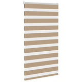 Vidaxl zebra blind 80x100 cm stofbreedte 75,9 cm polyester zandbruin