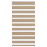 Vidaxl zebra blind 85x100 cm stofbreedte 80,9 cm polyester zandbruin