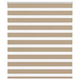Vidaxl zebra blind 120x100 cm stofbreedte 115,9 cm polyester zandbruin